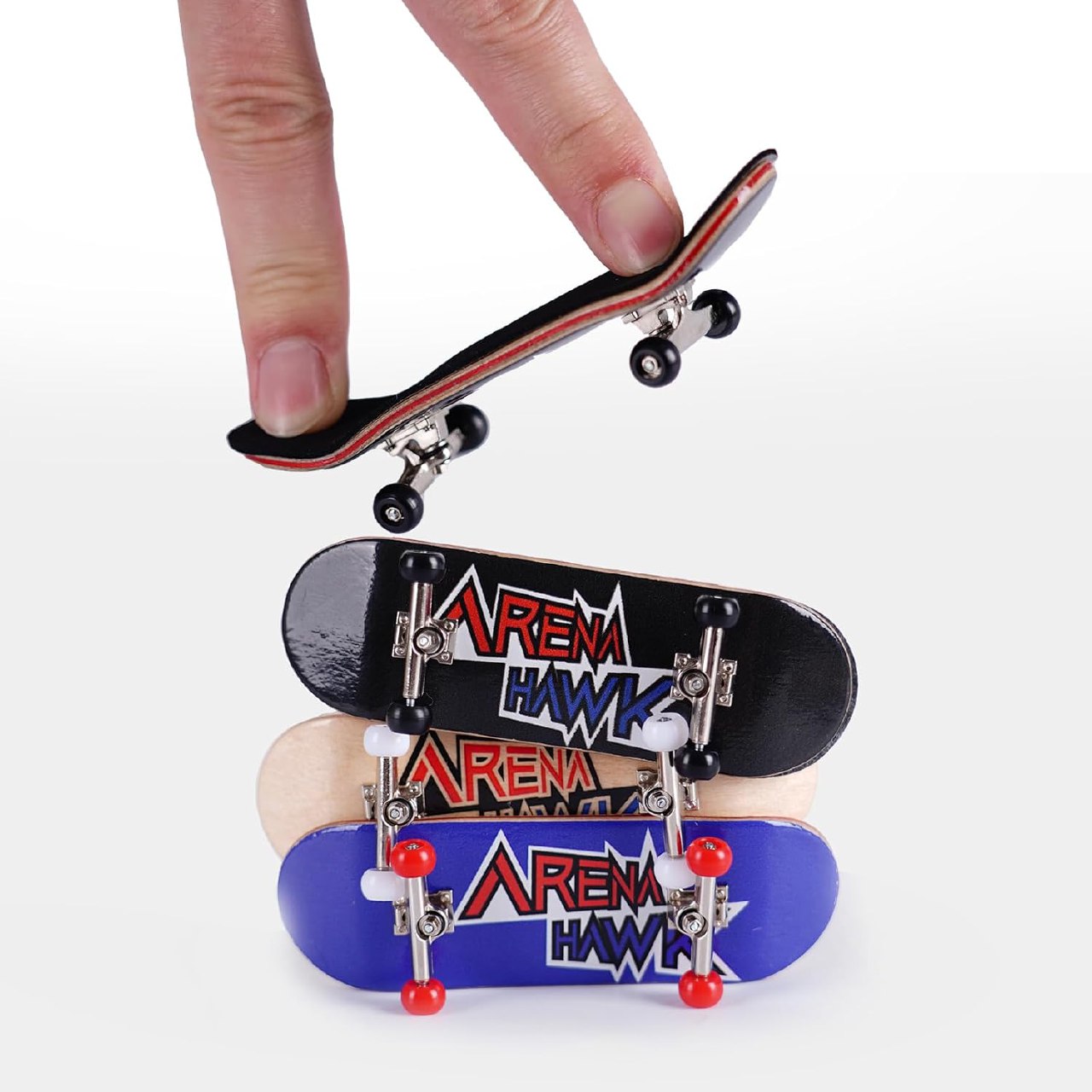 Tattoo Kit 5-Pack Practice Skins, Fingerboard Mini Skatebords Collectible & Customizable, Tattoo Studio Gift, Beginners Play 004