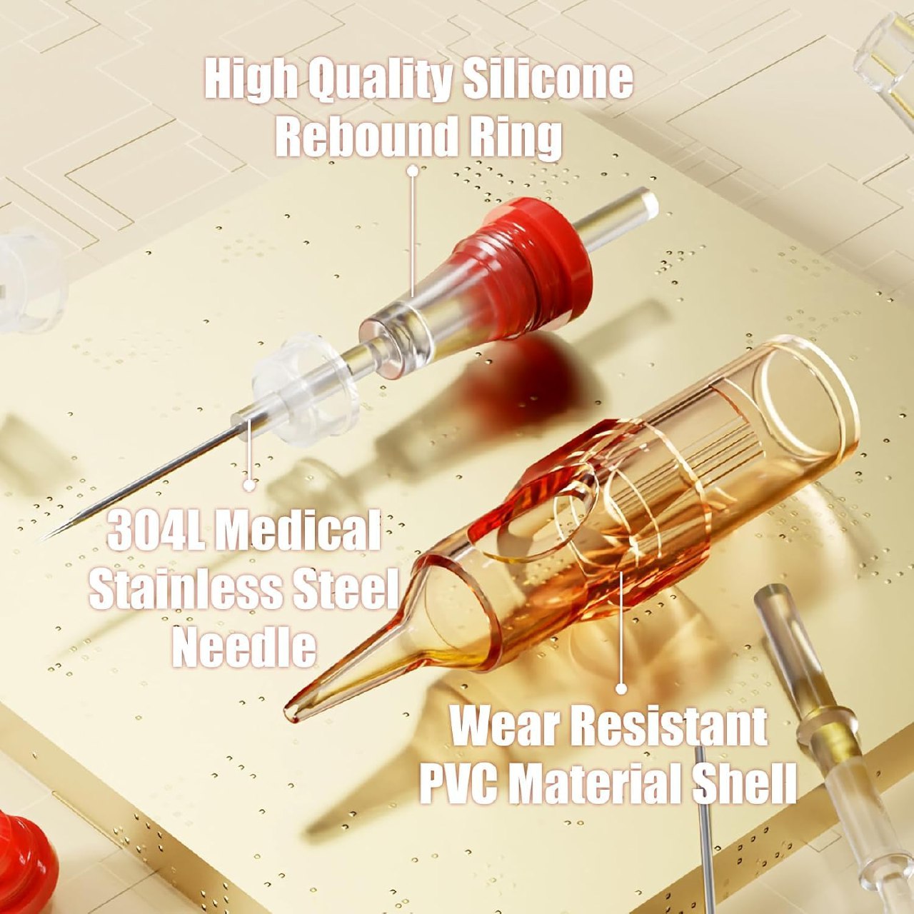 Dragonhawk Pro Tattoo Needles Cartridges 20Pcs Disposable 1209RM Round Magnum