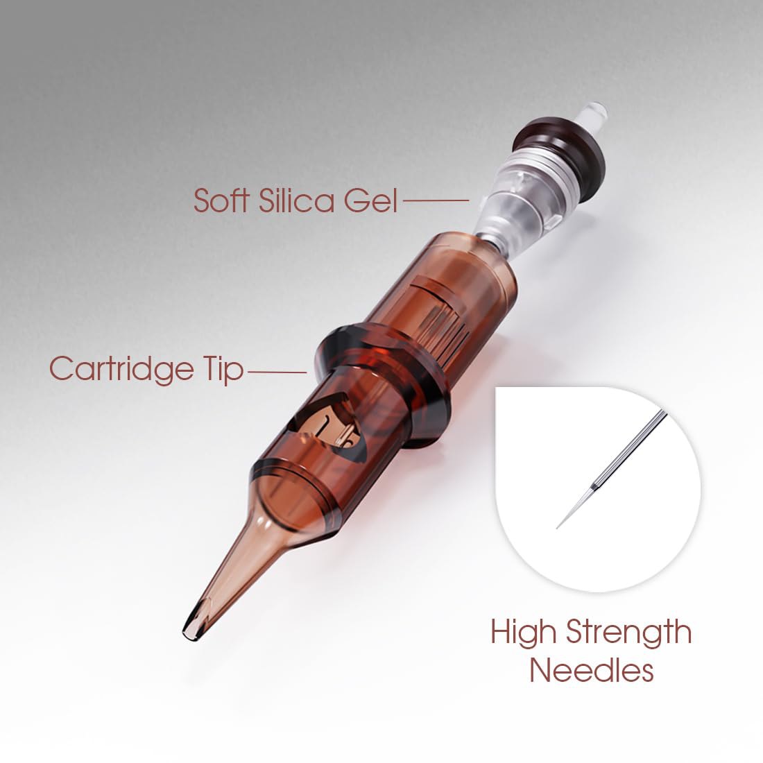 Tattoo Cartridges Bugpin Round Liner 1205RL Box of 20 Disposable Membrane