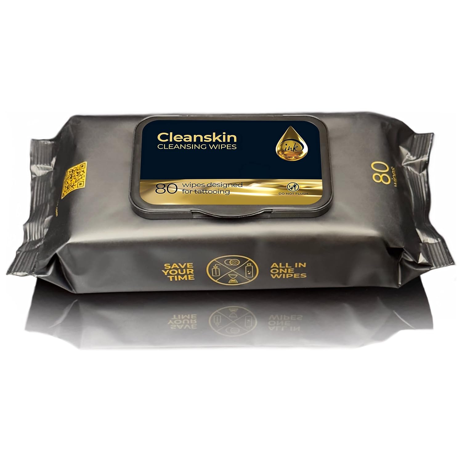 CleanSkin Cleansing Green Soap Wipes for Tattooing All in One Solution To Heal and Clean Tattoos