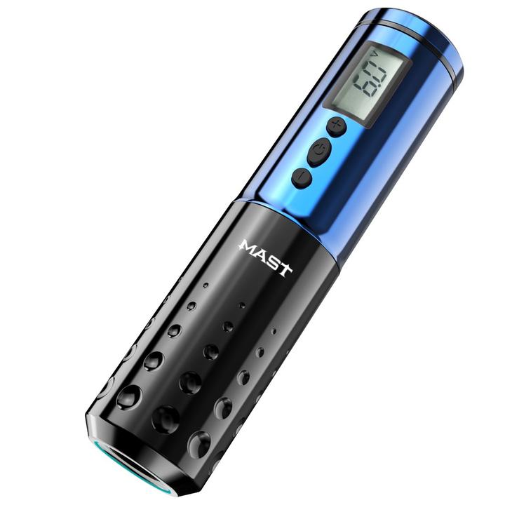 Mast Lancer Wireless Rotary Tattoo Pen Machine 2Pcs Batteries Black