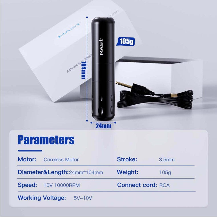 Tattoo Kit | Dragonhawk S9 Tattoo Machine Pen Advanced Bundle