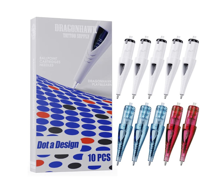 Dragonhawk Ballpoint Cartridges 10pcs MIX Open Box