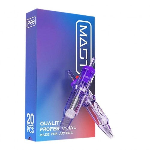 Mast Pro Tattoo Cartridges 20Pcs Disposable Bugpin Round Liner 1007RL Open Box