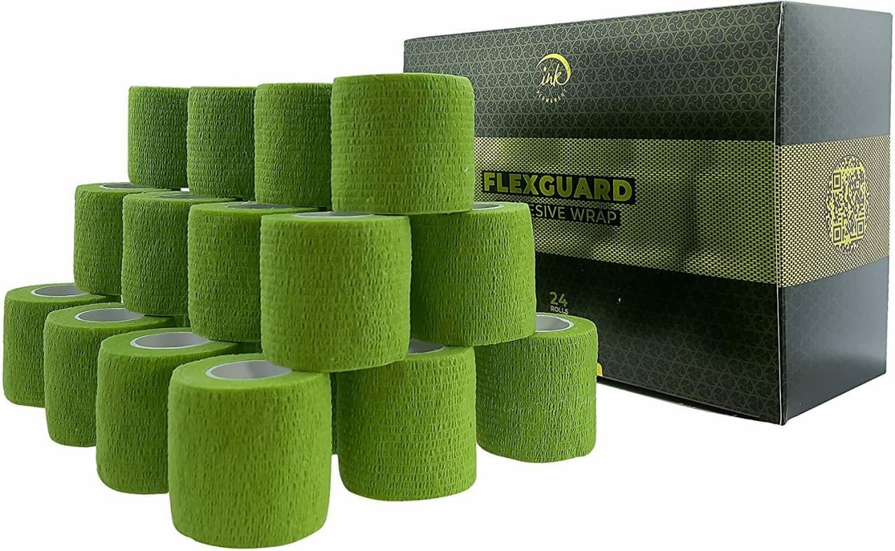 Cohesive Bandage Tattoo Grip Tape Wrap 24Pcs