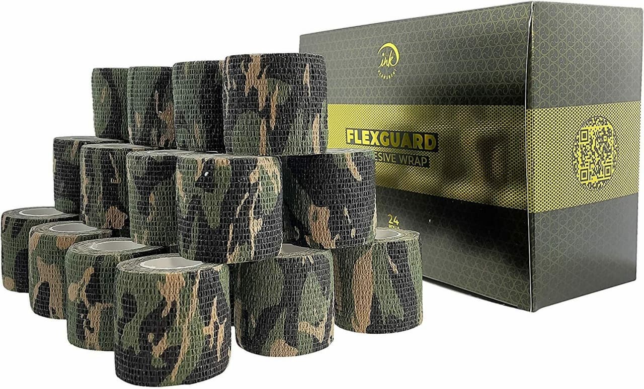Cohesive Bandage Tattoo Grip Tape Wrap 24Pcs