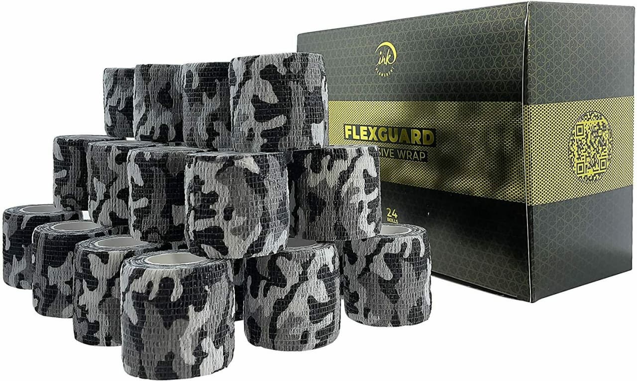 Cohesive Bandage Tattoo Grip Tape Wrap 24Pcs