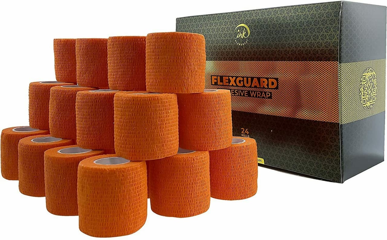 Cohesive Bandage Tattoo Grip Tape Wrap 24Pcs