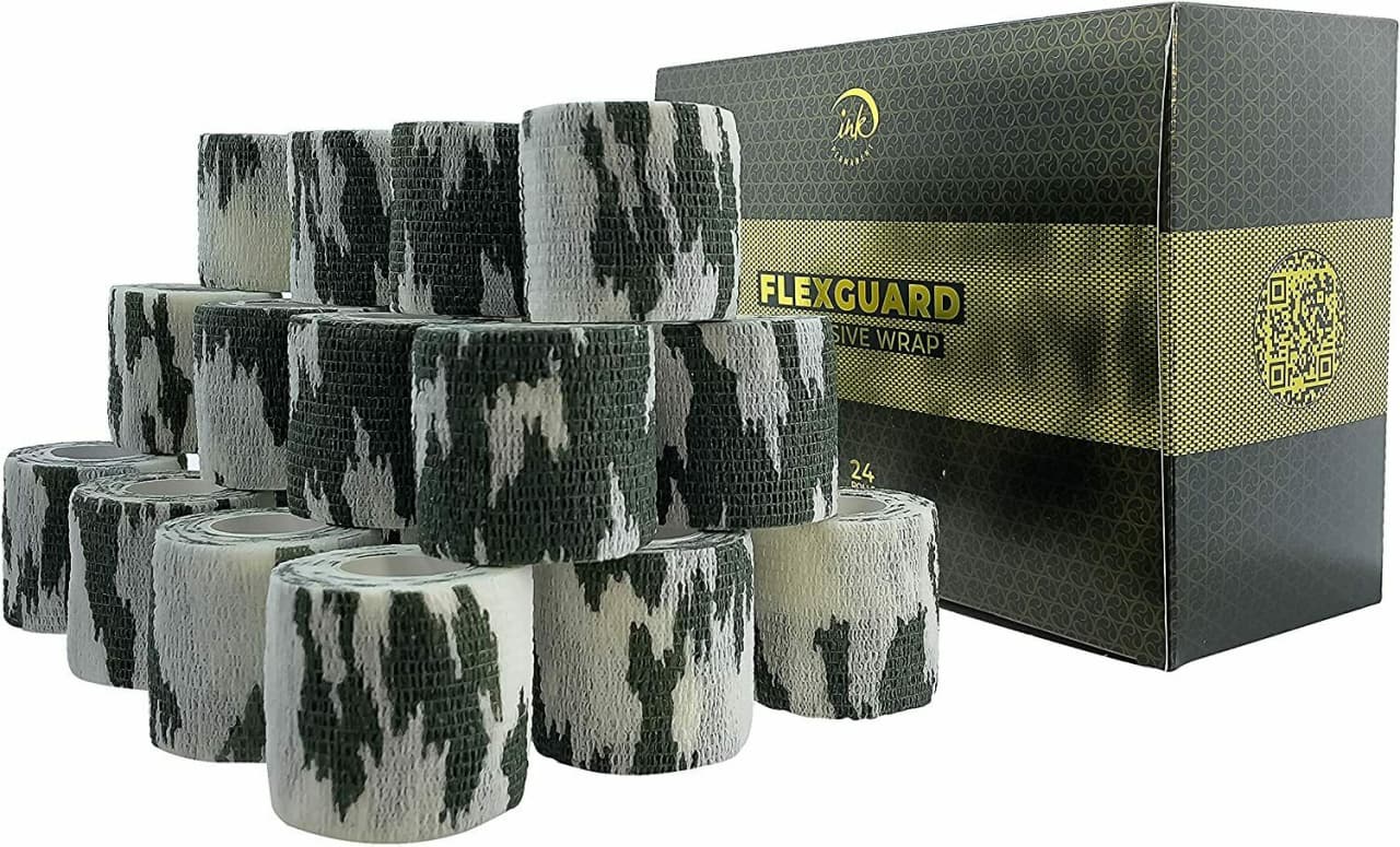 Cohesive Bandage Tattoo Grip Tape Wrap 24Pcs
