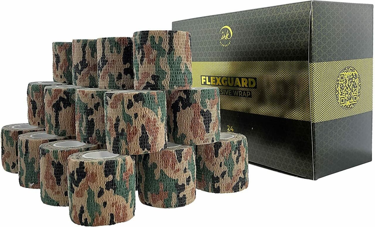 Cohesive Bandage Tattoo Grip Tape Wrap 24Pcs