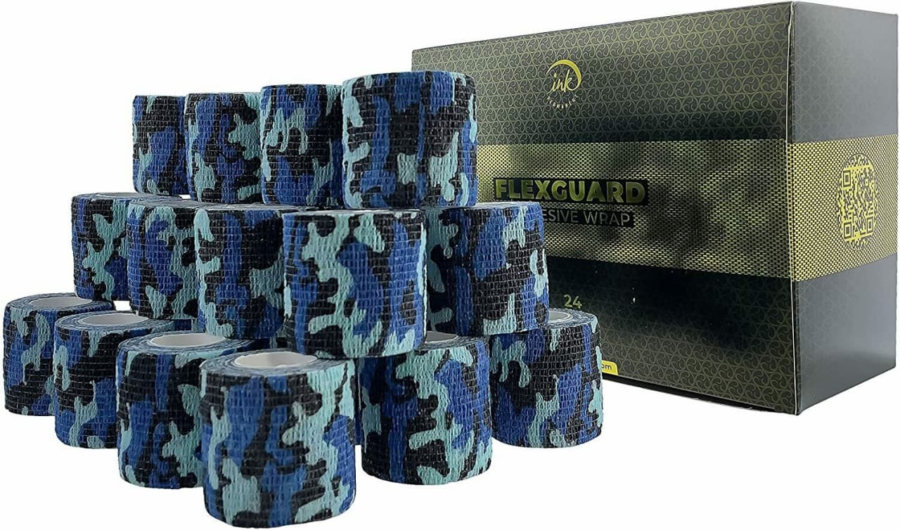 Cohesive Bandage Tattoo Grip Tape Wrap 24Pcs