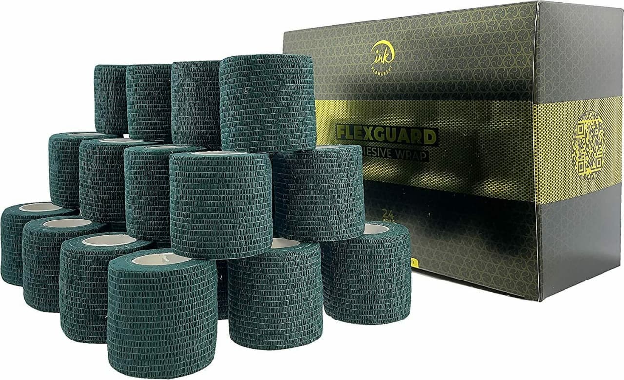 Cohesive Bandage Tattoo Grip Tape Wrap 24Pcs
