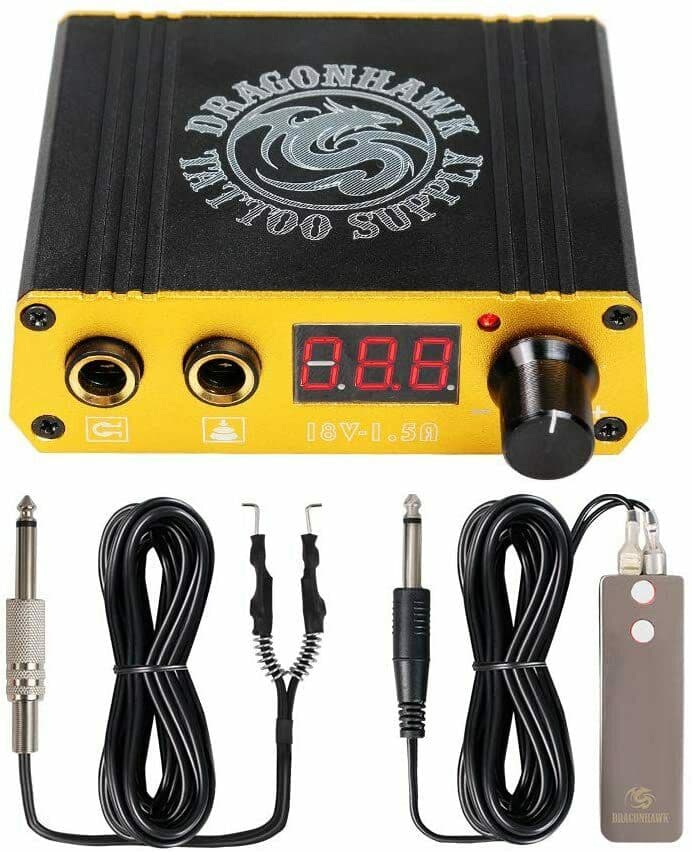 Dragonhawk LCD Dual Power Supply Foot Pedal Clip Cord (Open Box)