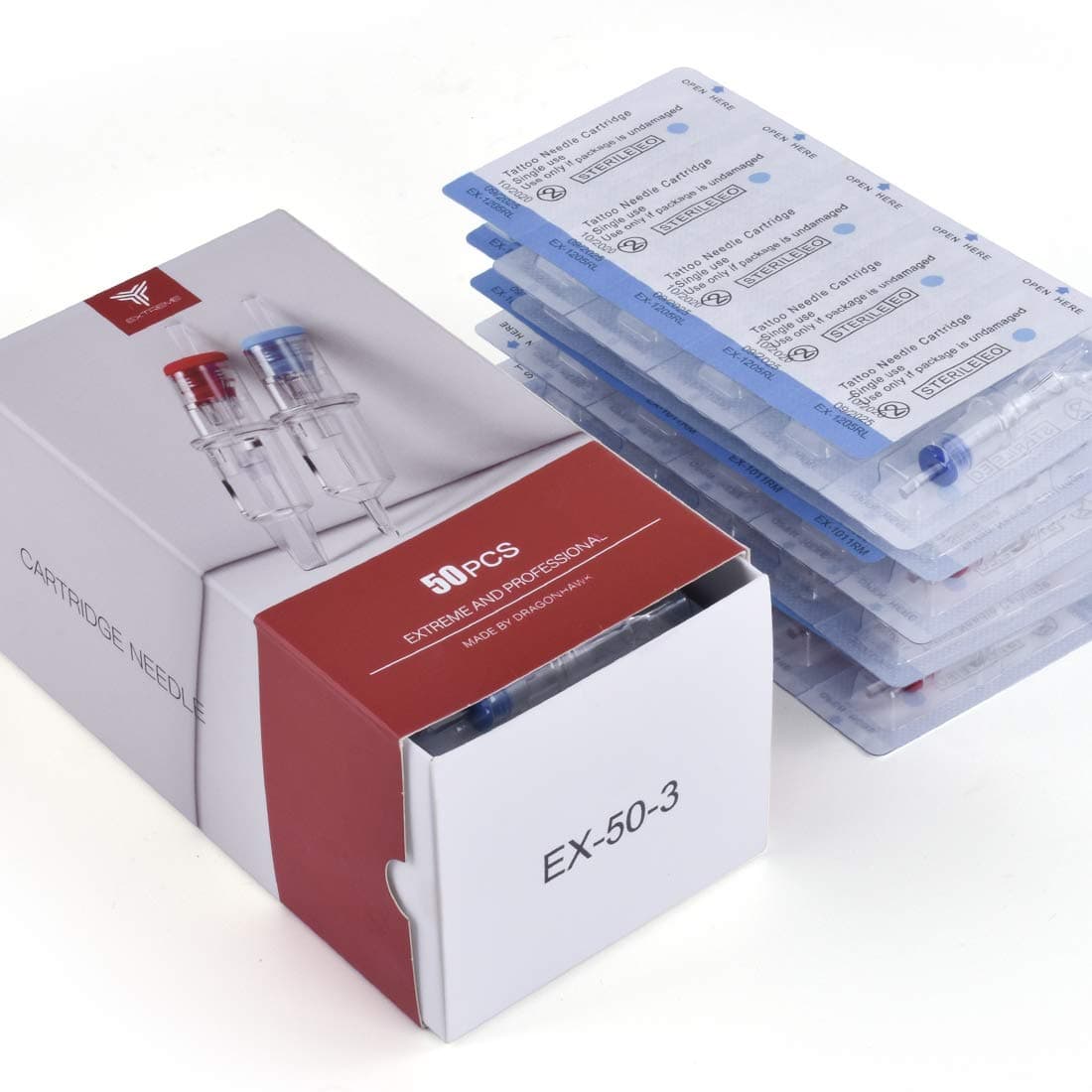 EX-50-3 mix 1003RL/1005RL/1007RL/1205RS/1207RS || Dragonhawk EXTREME Needle Cartridges || 50 pcs