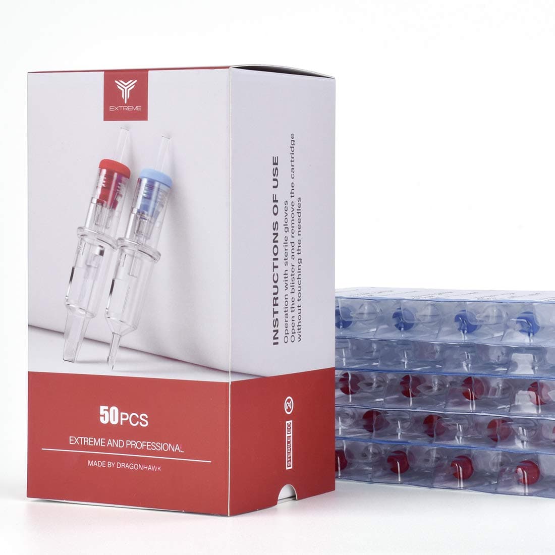 EX-50-3 mix 1003RL/1005RL/1007RL/1205RS/1207RS || Dragonhawk EXTREME Needle Cartridges || 50 pcs
