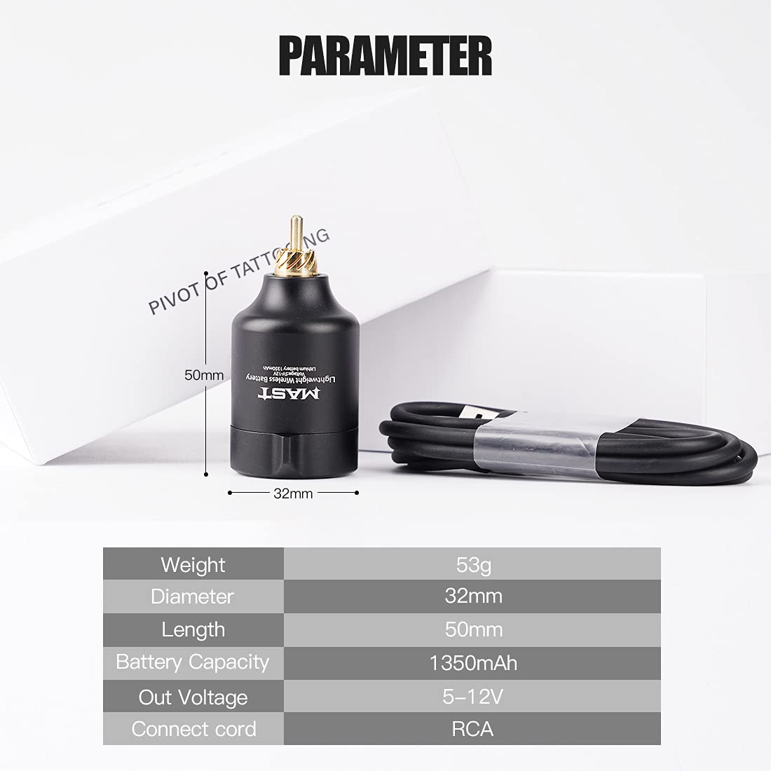 Mast Sensor Wireless Tattoo Pen Machine T1 Cordless Battery Power Supply Kit
