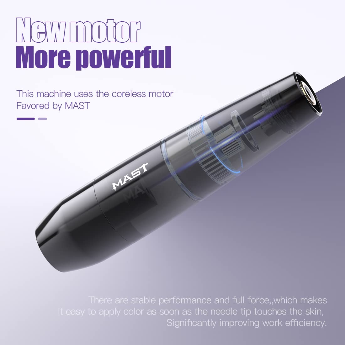 Mast P15 Tattoo Pen Kit Wireless Tattoo Pen Machine Gun Kits with Two Batteries 20Pcs Mixed