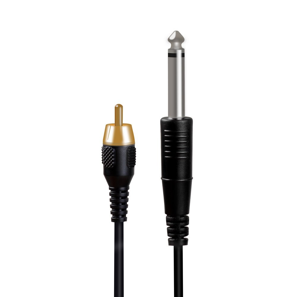 Dragonhawk Silicone Soft Tattoo RCA Connector Clip Cord for Tattoo Machine 031-3