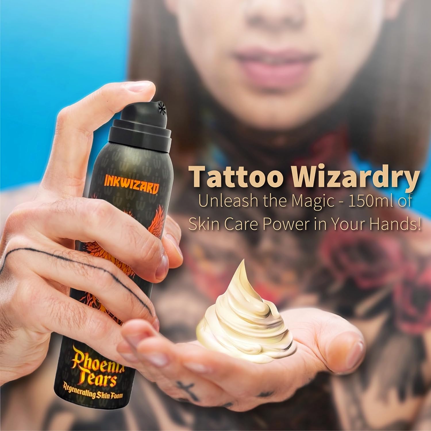 Phoenix Tears Color Enhancement Tattoo Aftercare Panthenol Cream Body Lotion Skin Care Foam Cream