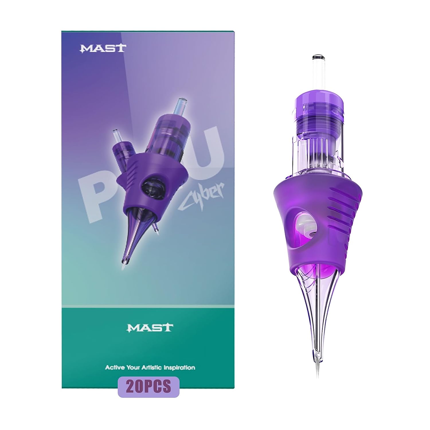 Mast Tattoo Cyber Cartridges 20 Disposable 20 Round Liner Super Bugpin 1203RL Open Box