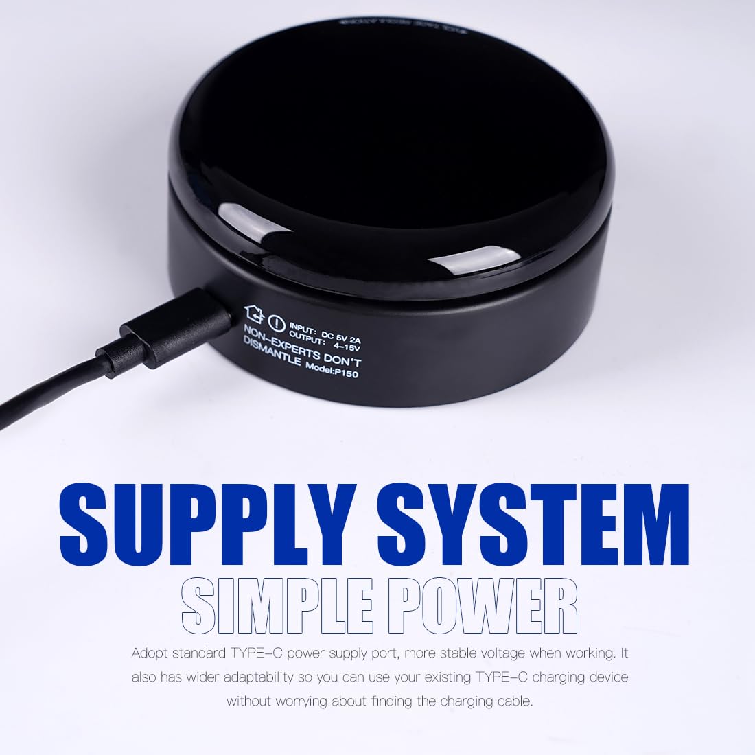 Mast Tattoo Power Supply, Halo2 Circle Digital Display Voltage One Touch Easy