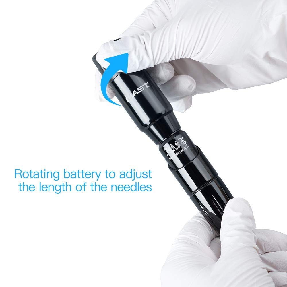 Mast Tour Tattoo Pen Kit Wireless Tattoo Machine Gun Kit with Short Tattoo Pen open box
