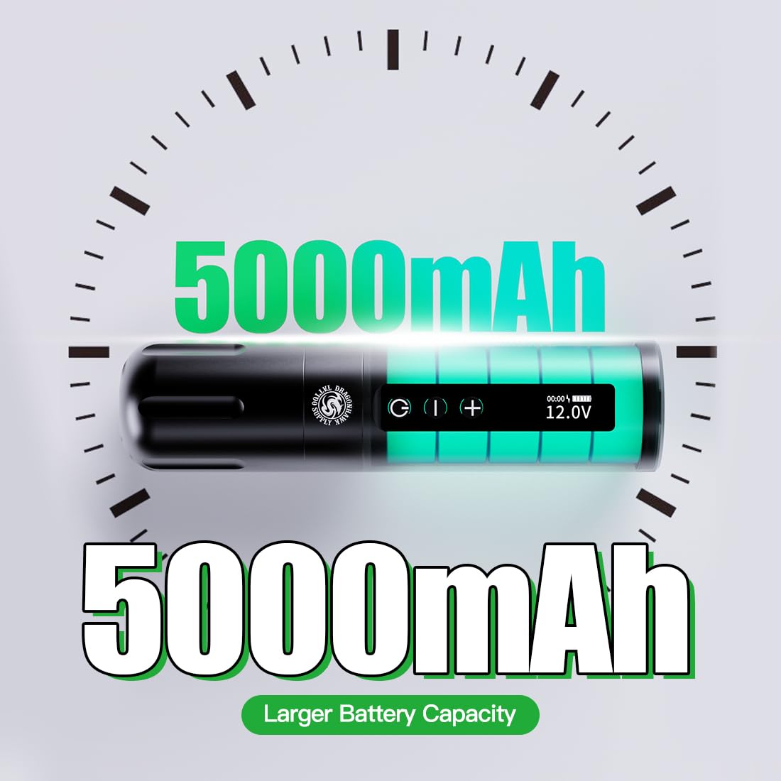 Dragonhawk L2 Wireless Tattoo Pen Machine Gun Motor by Mcore 5000mAh Battery
