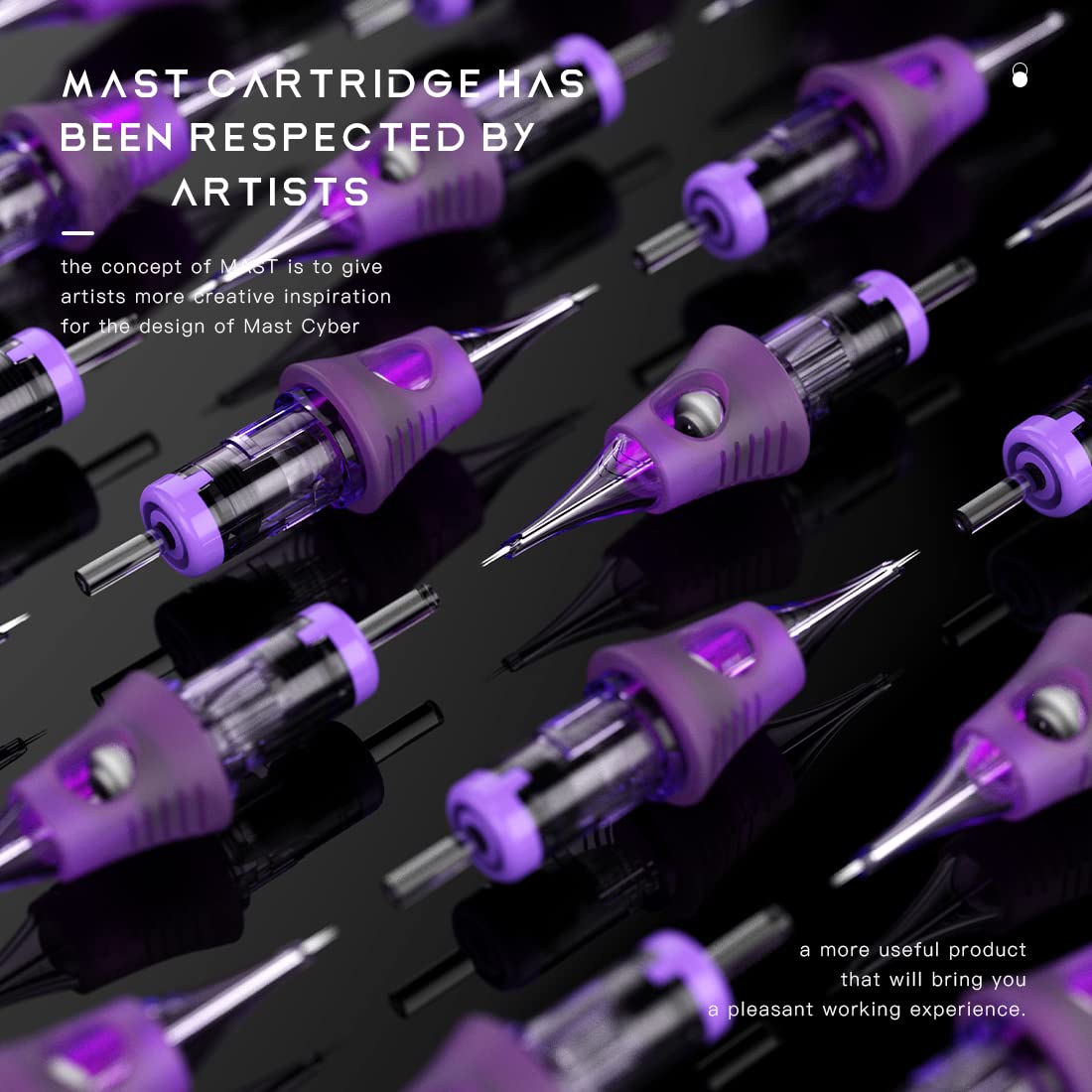 Mast Tattoo Cyber Cartridges 20 Disposable 20 Round Liner 1203RL 1205RS Mix Size