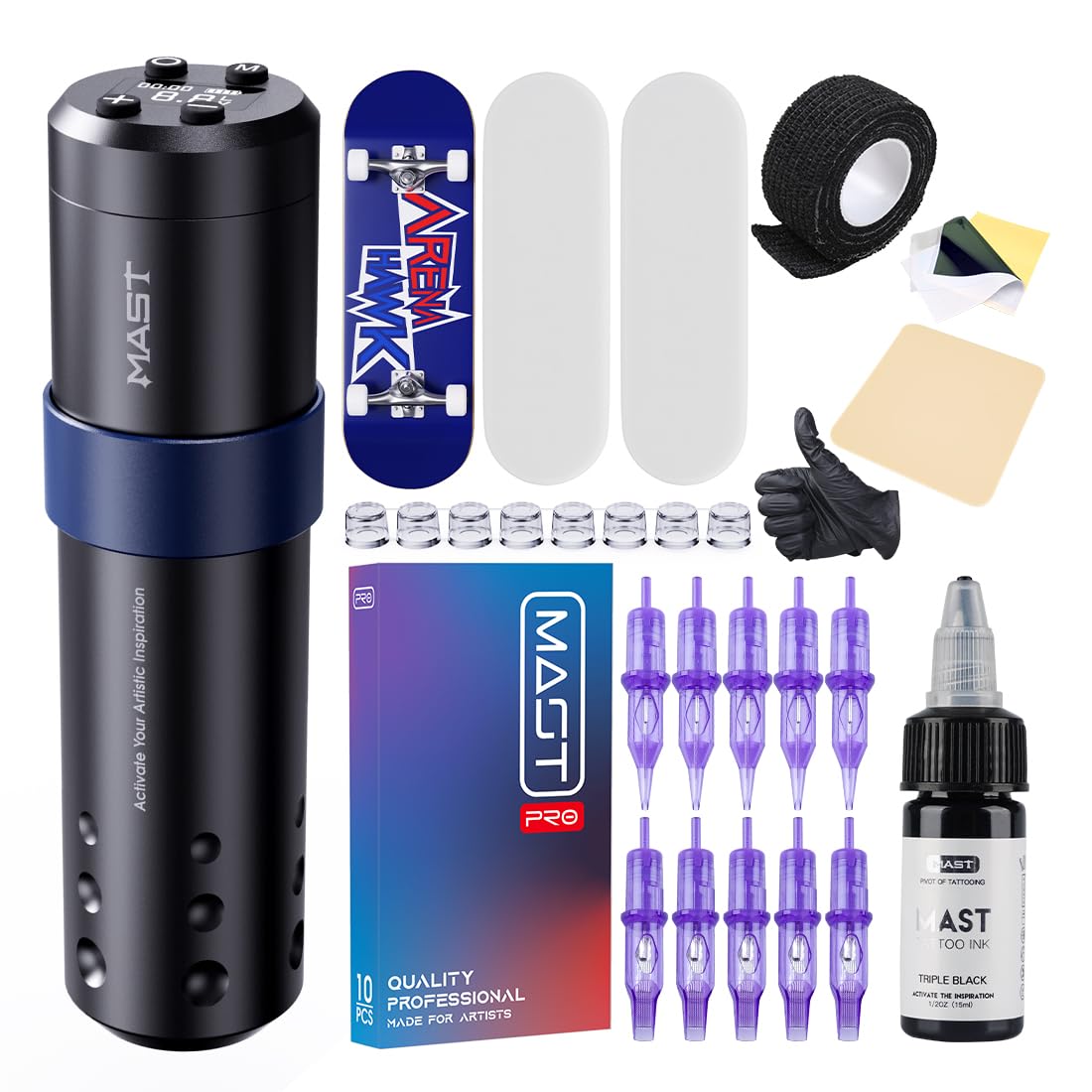 Mast Tattoo Gun,A3 Wireless Pen Macine,Brushless Motor for a Superior Experience