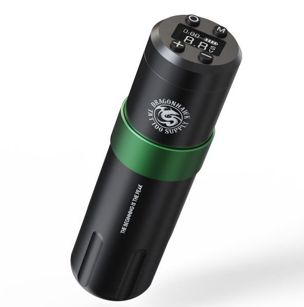 Dragonhawk Wireless Tattoo Pen Machine Gun, Coreless Motor for Powerful Performance, 3.5mm Stroke