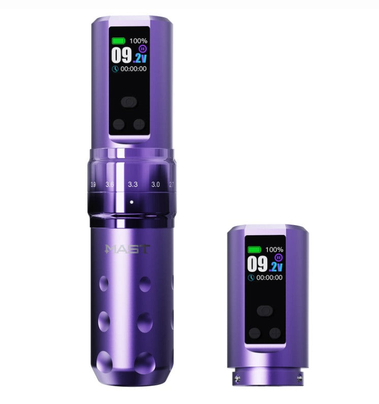 Dragonhawk Wireless Tattoo Pen Machine 2.4-4.2MM Strokes Length | Mast Fold 2 Pro (2 Batteries ver.) Open Box