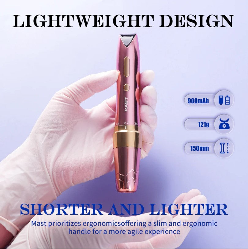 MAST P60 Wireless Tattoo Pen Machine With 2.2mm-3.2mm Adjustable Stroke Length Used