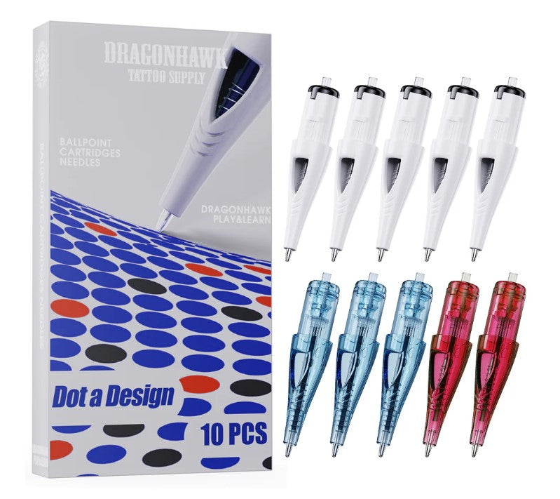 Dragonhawk Ballpoint Cartridges 10pcs MIX