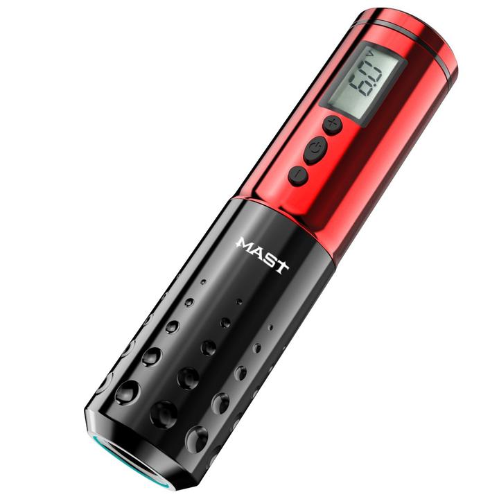 Mast Lancer Wireless Rotary Tattoo Pen Machine 2Pcs Batteries Black