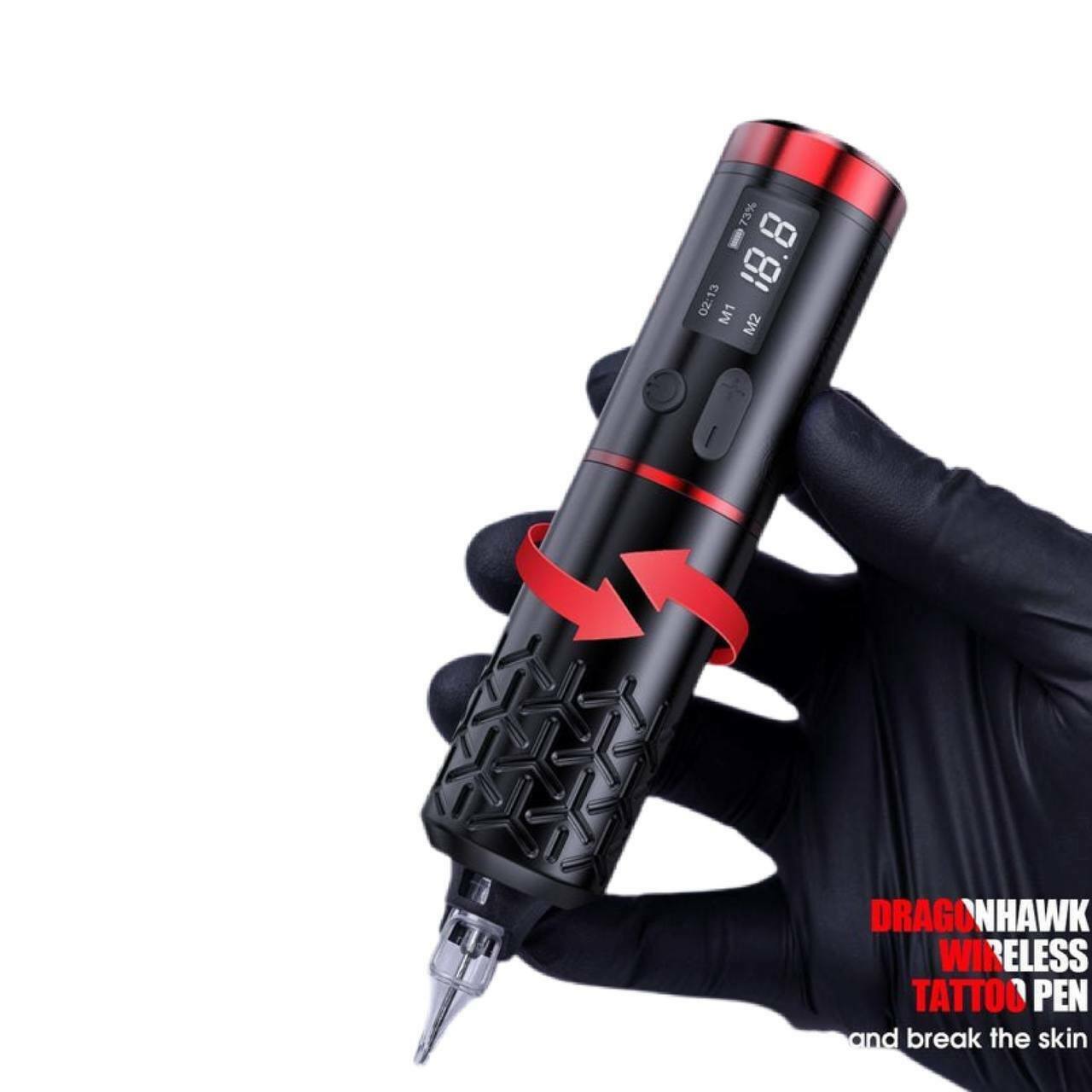 Dragonhawk Armor Pro Wireless Tattoo Pen Machine & Battery