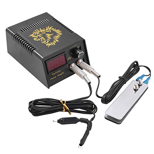 Tattoo Kit Romlon Digital with Clip Cord and Tattoo Foot Pedal Open Box