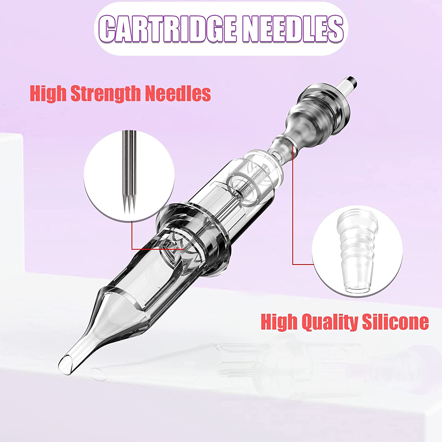 Wormhole Tattoo Kit Power Supply 20 Cartridge Needles 10 Tattoo Ink 40 Caps Used