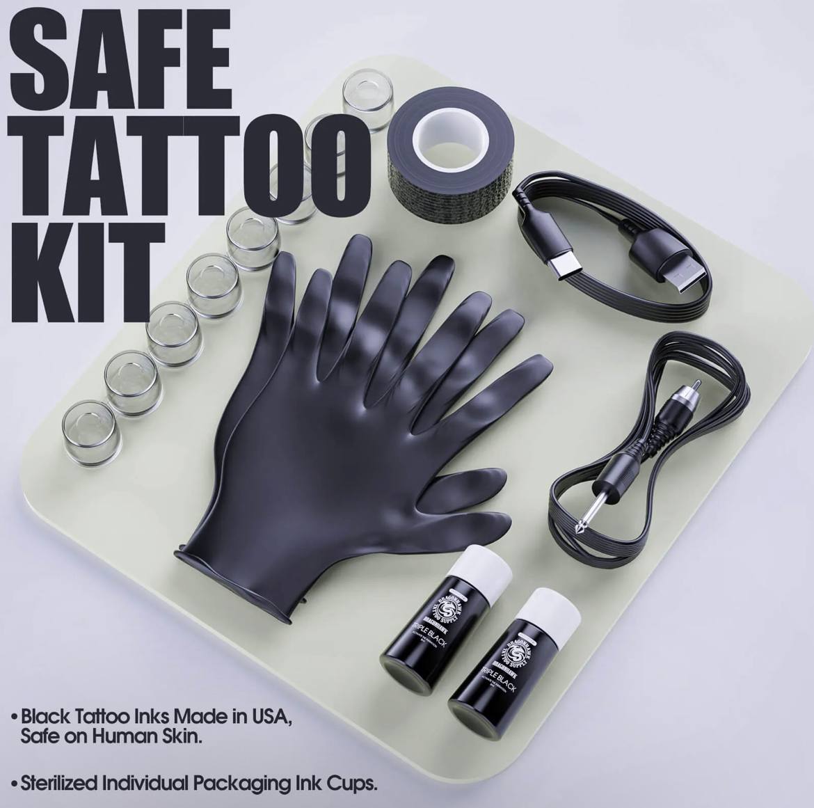 Tattoo Kit Dragonhawk S1 Tattoo Machine Pen Starter Bundle
