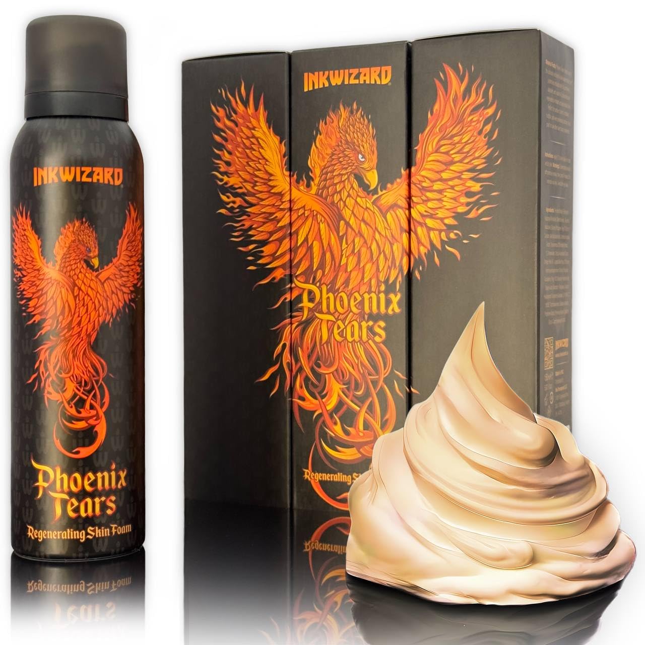 Phoenix Tears Color Enhancement Tattoo Aftercare Panthenol Cream Body Lotion Skin Care Foam Cream